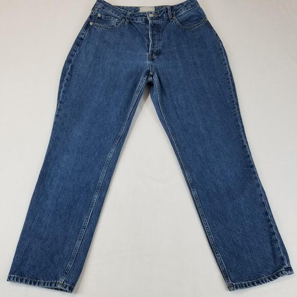 Everlane Jeans Womens 31 Blue The Curvy 90s Cheeky Straight Button Fly - Picture 1 of 14